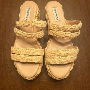 Steve Madden Women's Braided Sandals - Cream